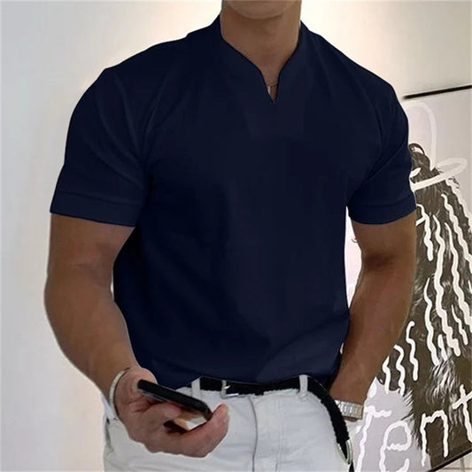 🏋️ Sportliches Herren V-Shirt aus Baumwolle – Ideal für Training & Freizeit