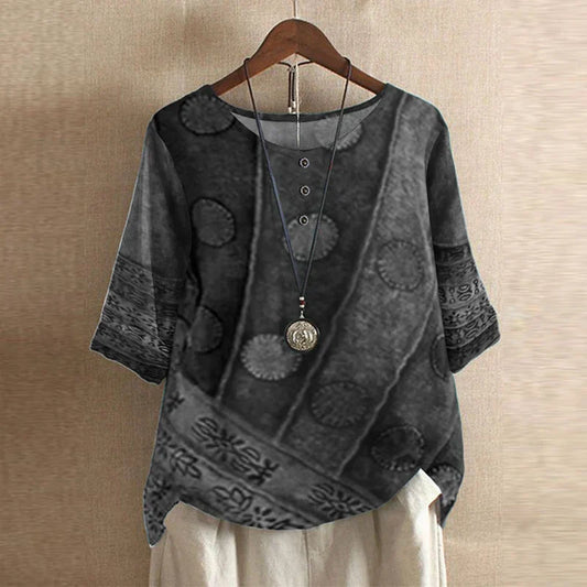 Dora | Blusa retro estampada