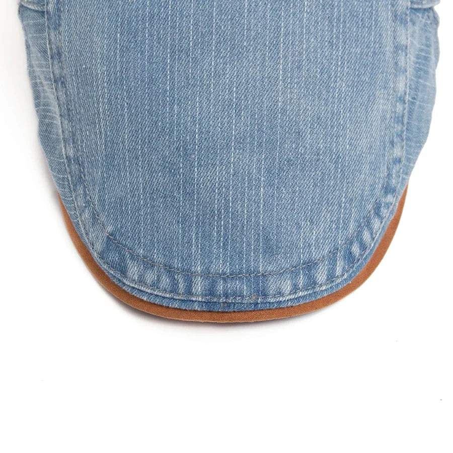 Salvador - Gorra plana de denim premium: estilo atemporal y comodidad para el día a día.