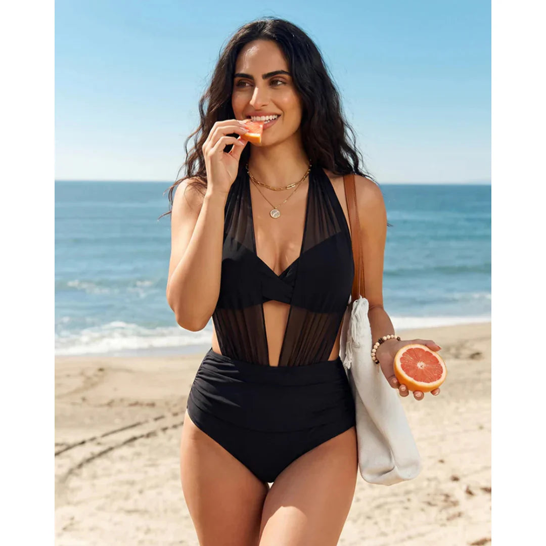 Bea™ | Bikini  con talle alto y efecto moldeador de abdomen