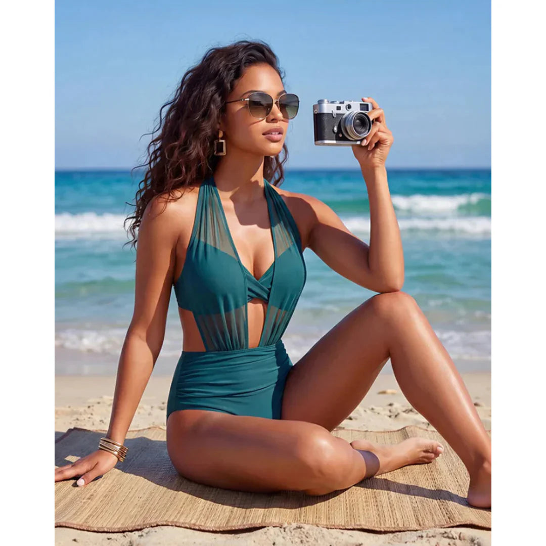 Bea™ | Bikini  con talle alto y efecto moldeador de abdomen
