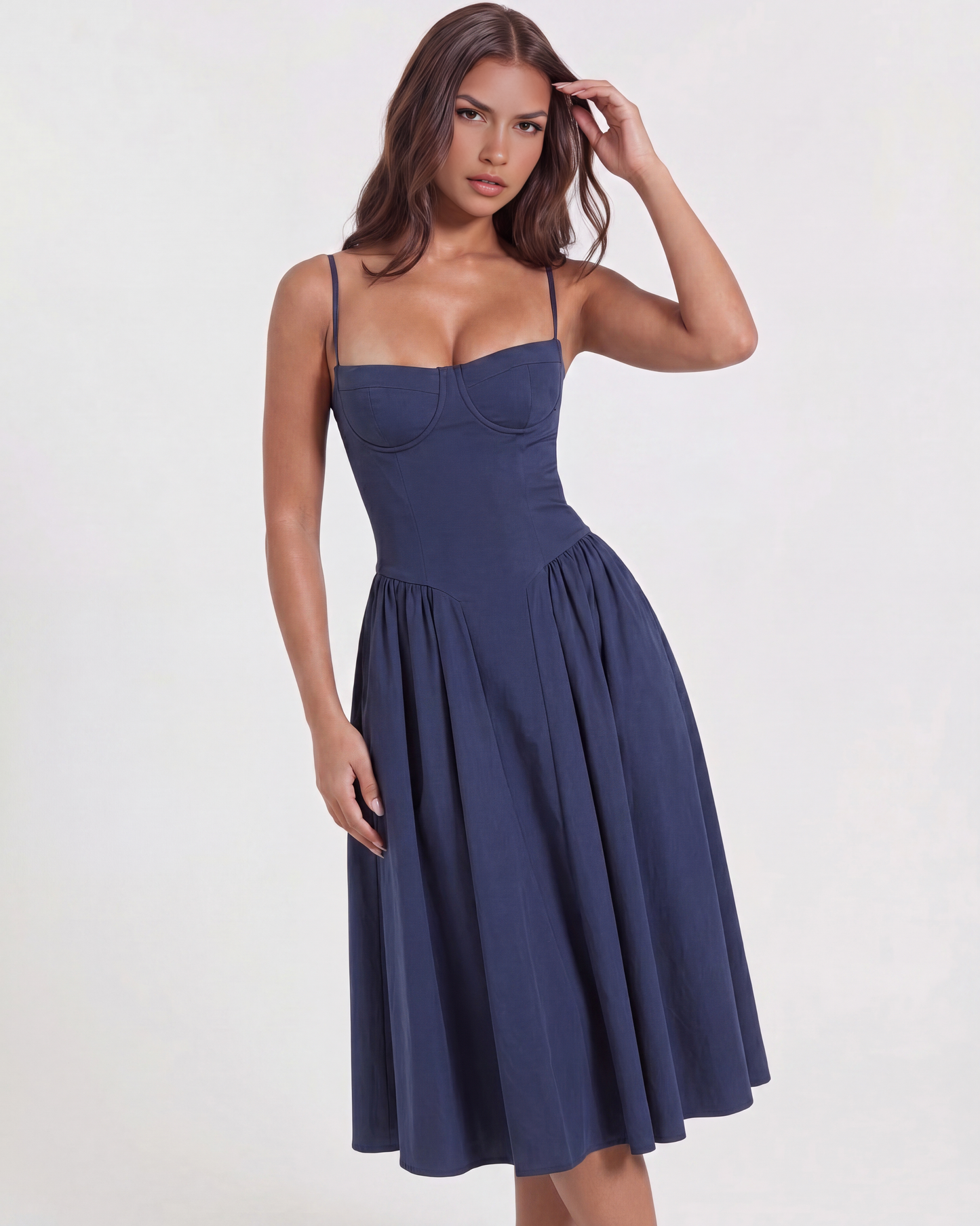 Francesca- Vestido viral en azul