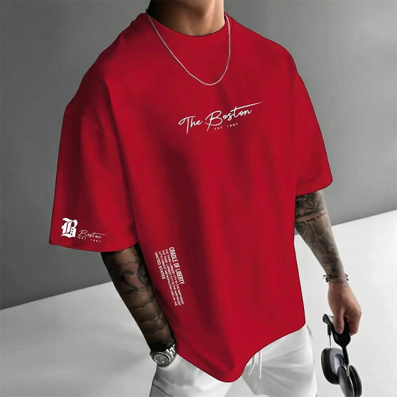 👕🏙️ 50% RABATT JETZT! Herren Urban Style Loose Fit T-Shirt – Premium Baumwollmix, Lässiger Oversize-Schnitt & Grafikdruck ✨