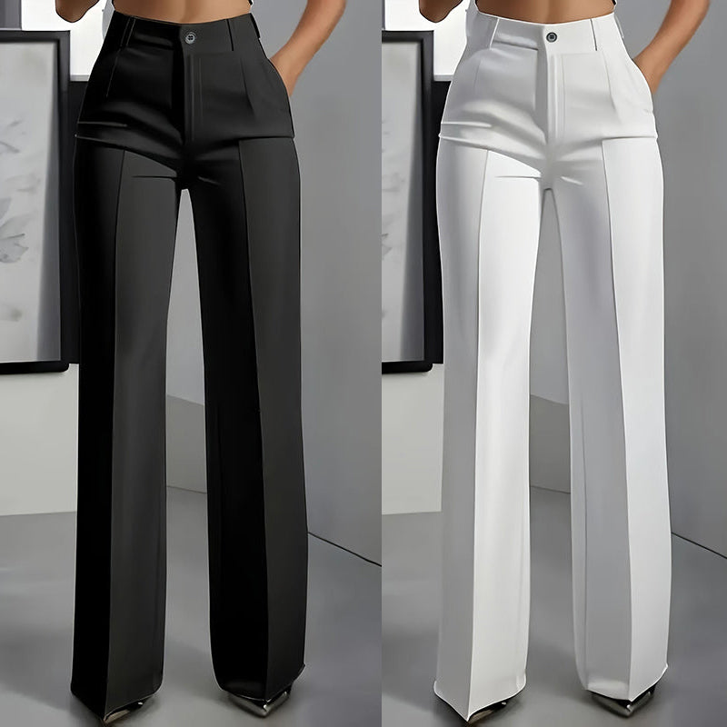 lydia - Pantalones de traje de mujer de cintura alta