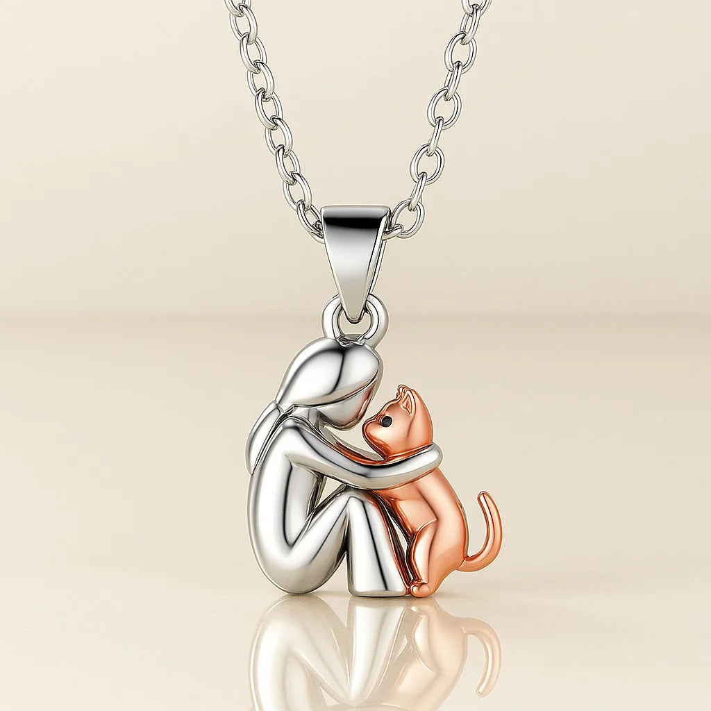 Ana - Collar «Abbraccio» con gato