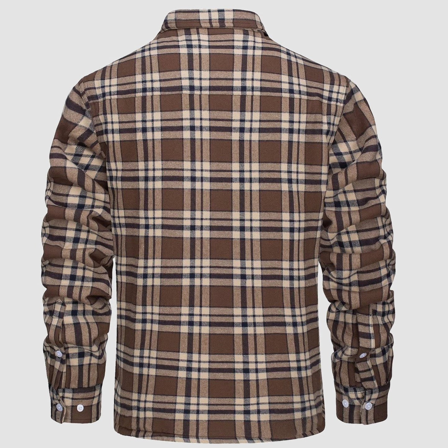 Arturo - Chaqueta de camisa a cuadros con forro