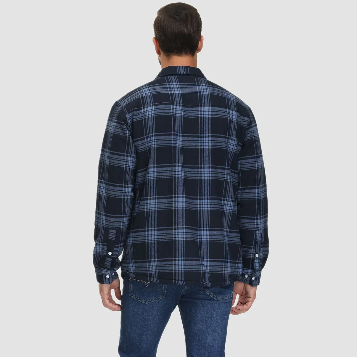 Arturo - Chaqueta de camisa a cuadros con forro
