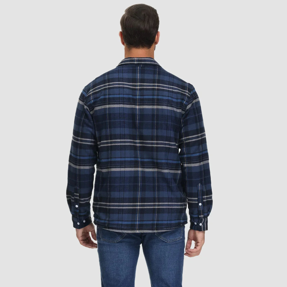 Arturo - Chaqueta de camisa a cuadros con forro