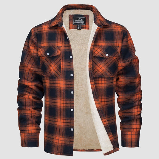 Arturo - Chaqueta de camisa a cuadros con forro