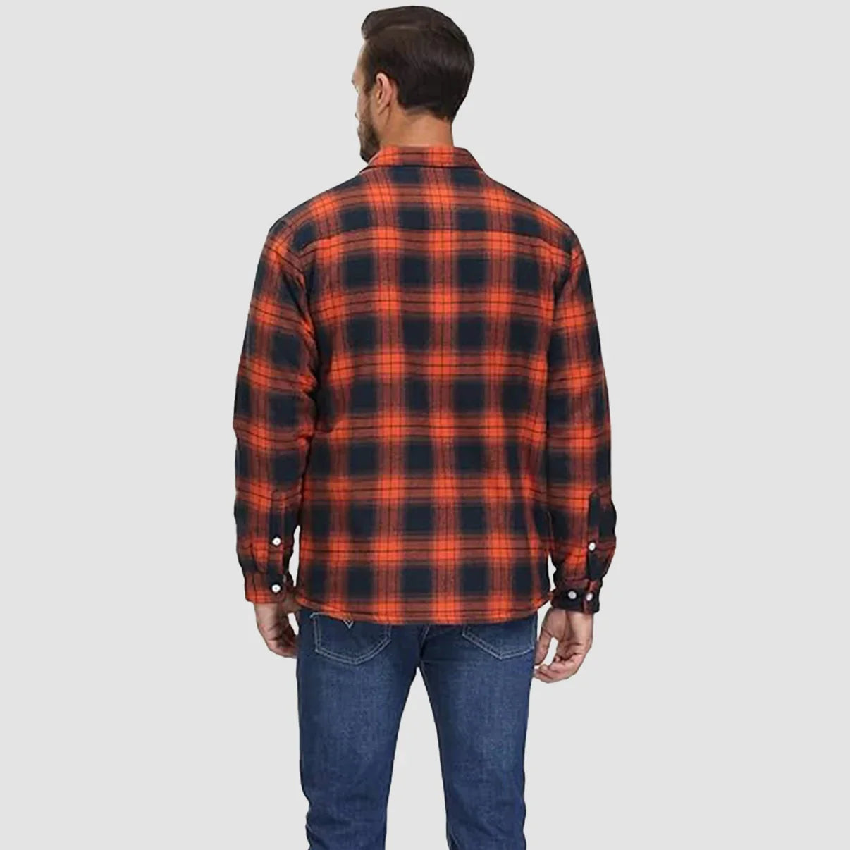 Arturo - Chaqueta de camisa a cuadros con forro