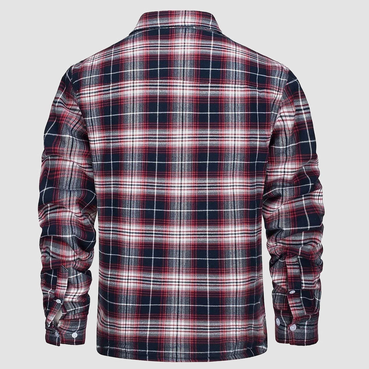 Arturo - Chaqueta de camisa a cuadros con forro