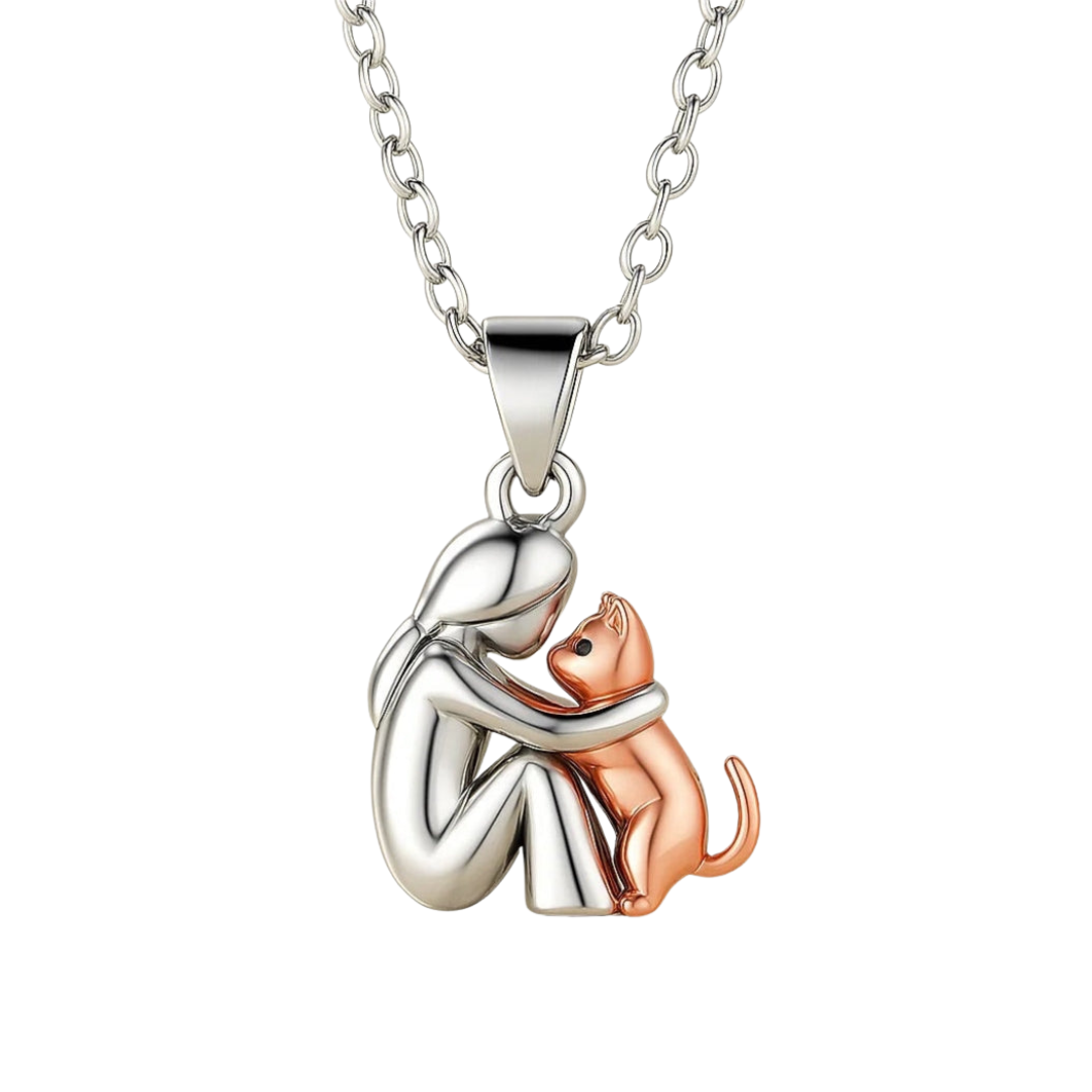 Ana - Collar «Abbraccio» con gato
