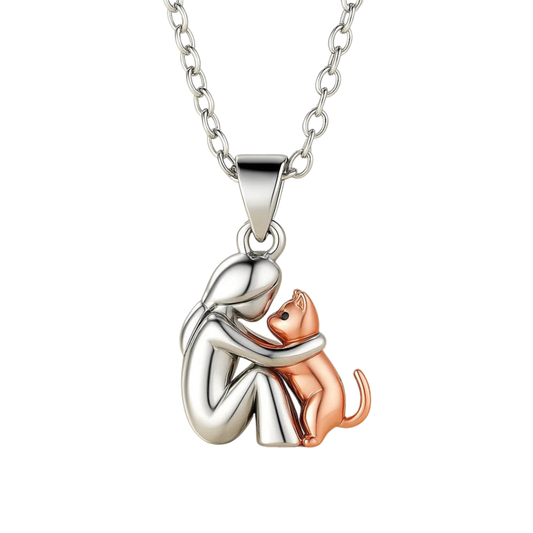 Ana - Collar «Abbraccio» con gato