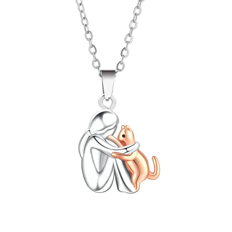 Ana - Collar «Abbraccio» con gato