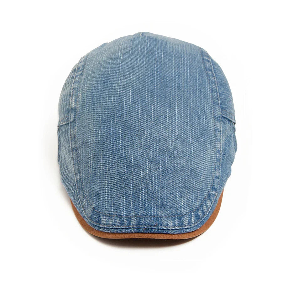Salvador -  Gorra plana de denim premium: estilo atemporal y comodidad para el día a día.