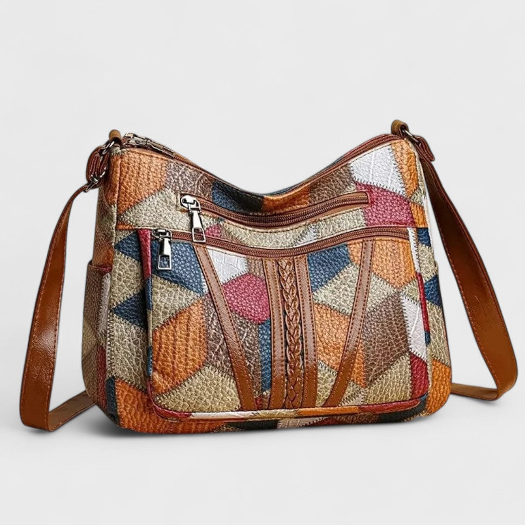 Francesca - Bolso de piel con diseño en mosaico