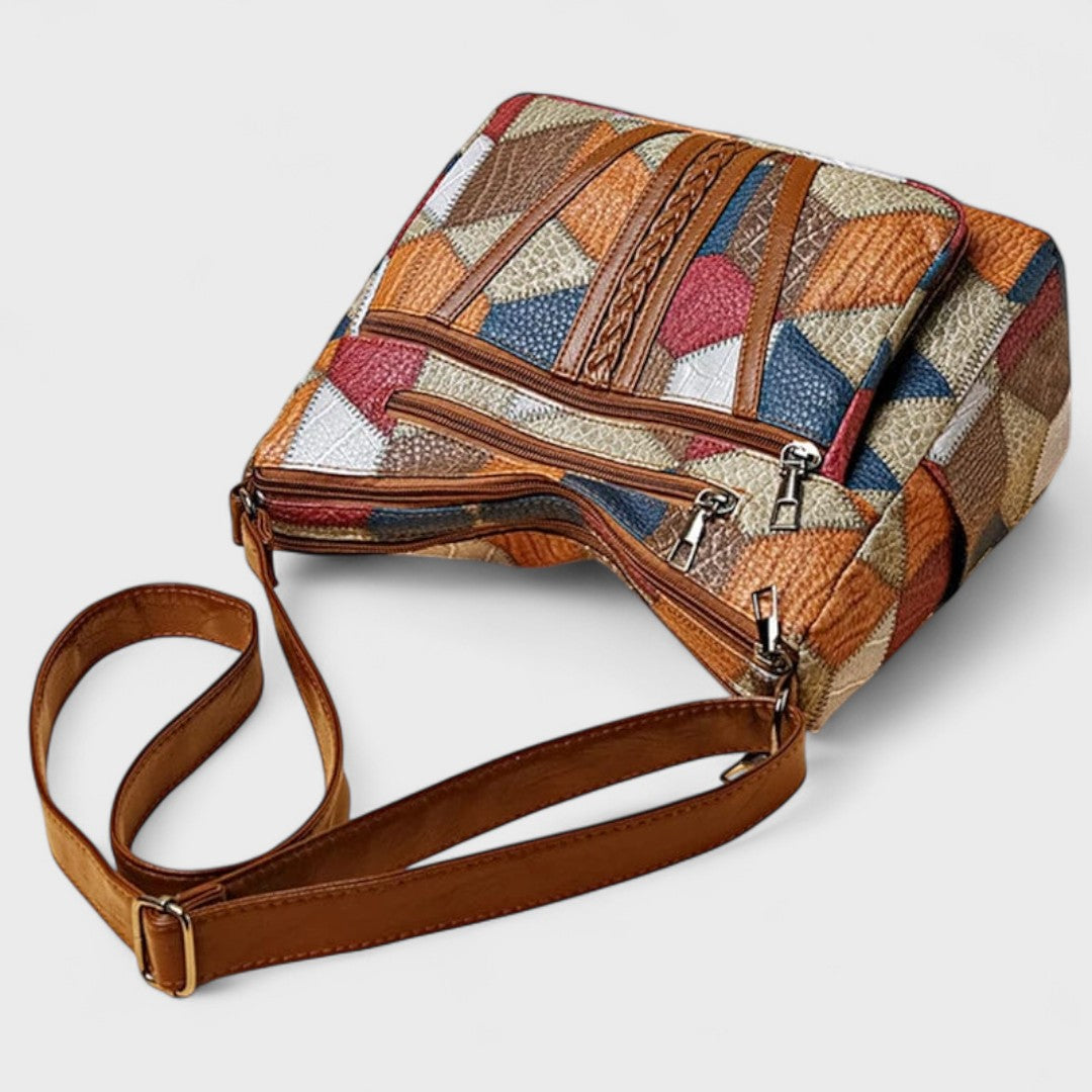 Francesca - Bolso de piel con diseño en mosaico