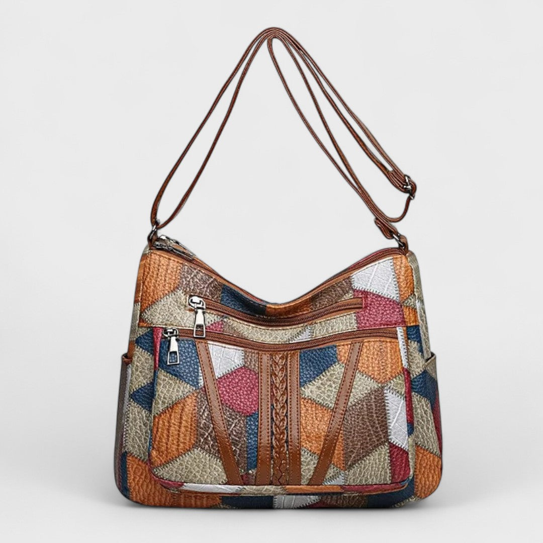 Francesca - Bolso de piel con diseño en mosaico