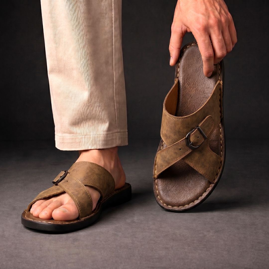 Victor | Sandalias de cuero