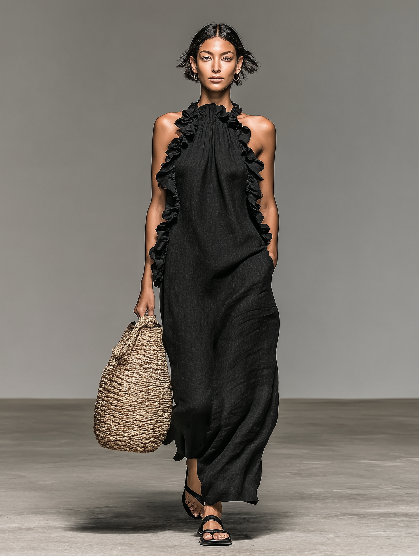 Lucia | Vestido Maxi con Bolsillos