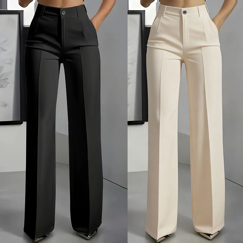 lydia - Pantalones de traje de mujer de cintura alta
