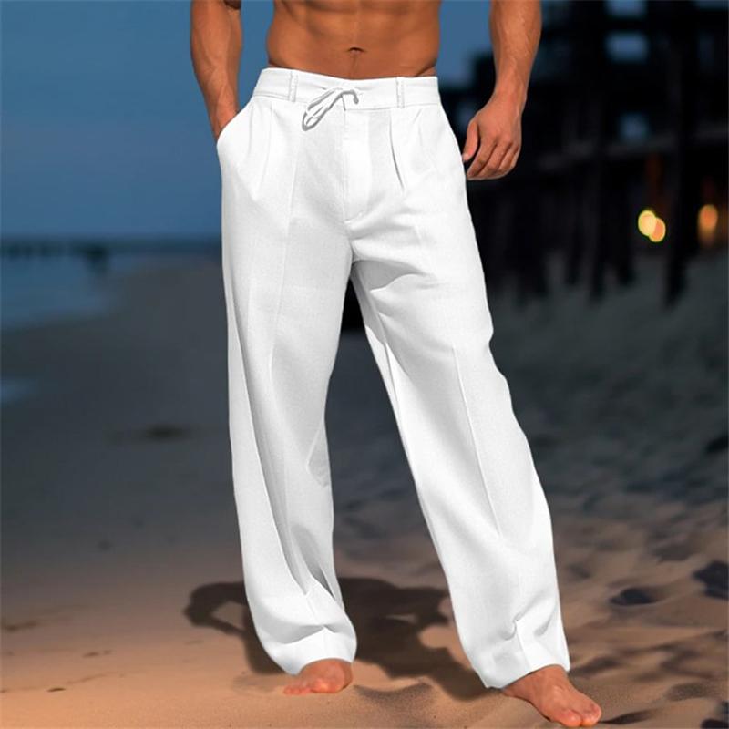Enrique | PANTALÓN DE LINO LISO PARA HOMBRE
