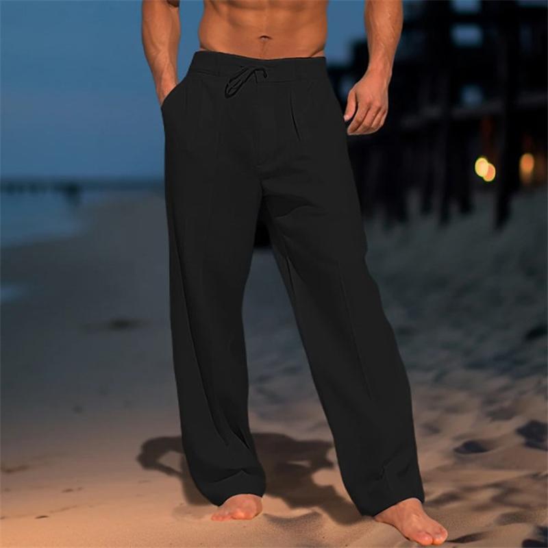 Enrique | PANTALÓN DE LINO LISO PARA HOMBRE