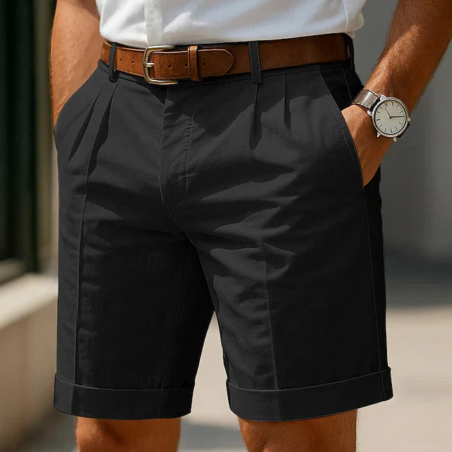 Alberto | PANTALÓN CORTO PLISADO A MEDIDA PARA HOMBRES