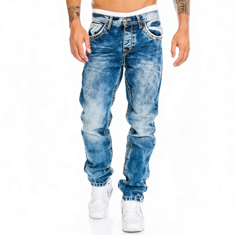 Pepe - Vaqueros elásticos creativos para hombre, de estilo minimalista, ideales para el verano.