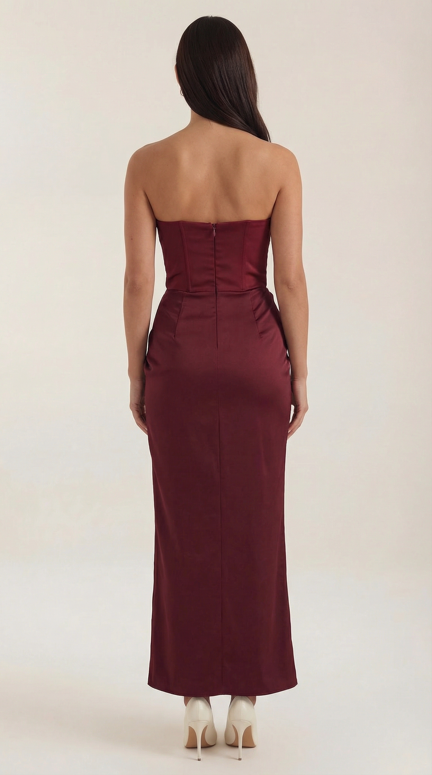 Andrea-Vestido largo tipo corsé