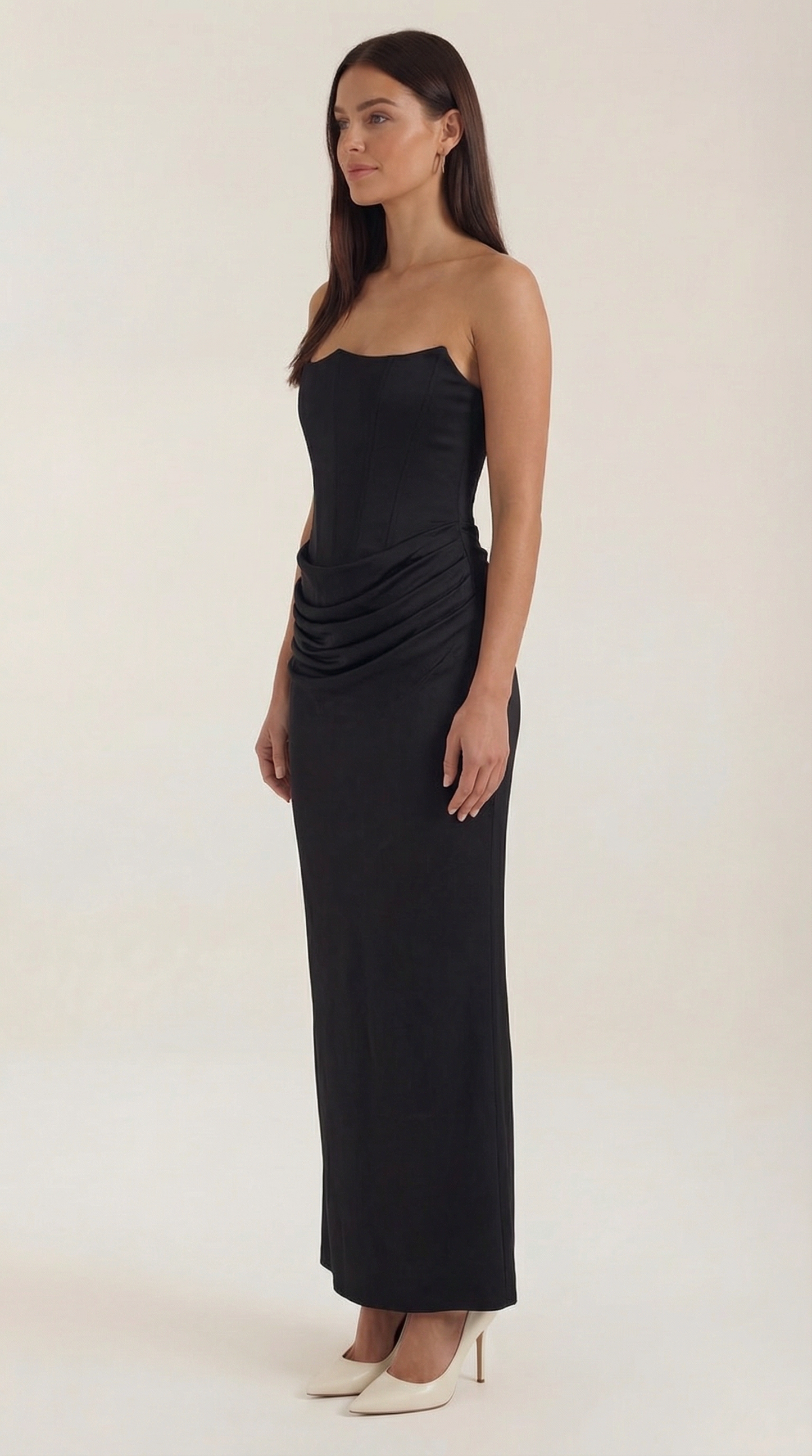Andrea-Vestido largo tipo corsé