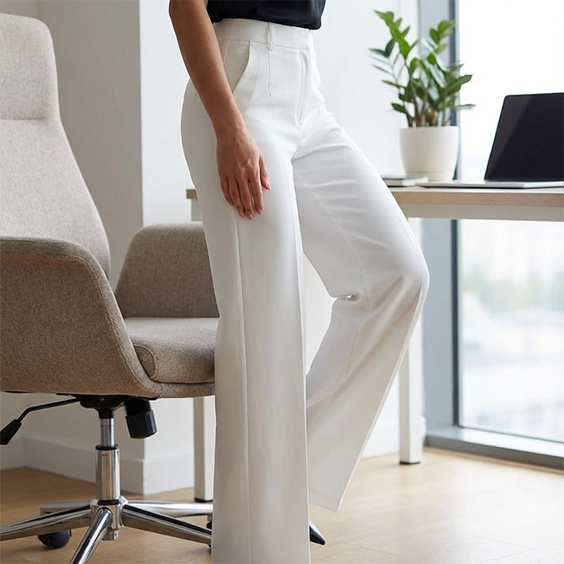 lydia - Pantalones de traje de mujer de cintura alta