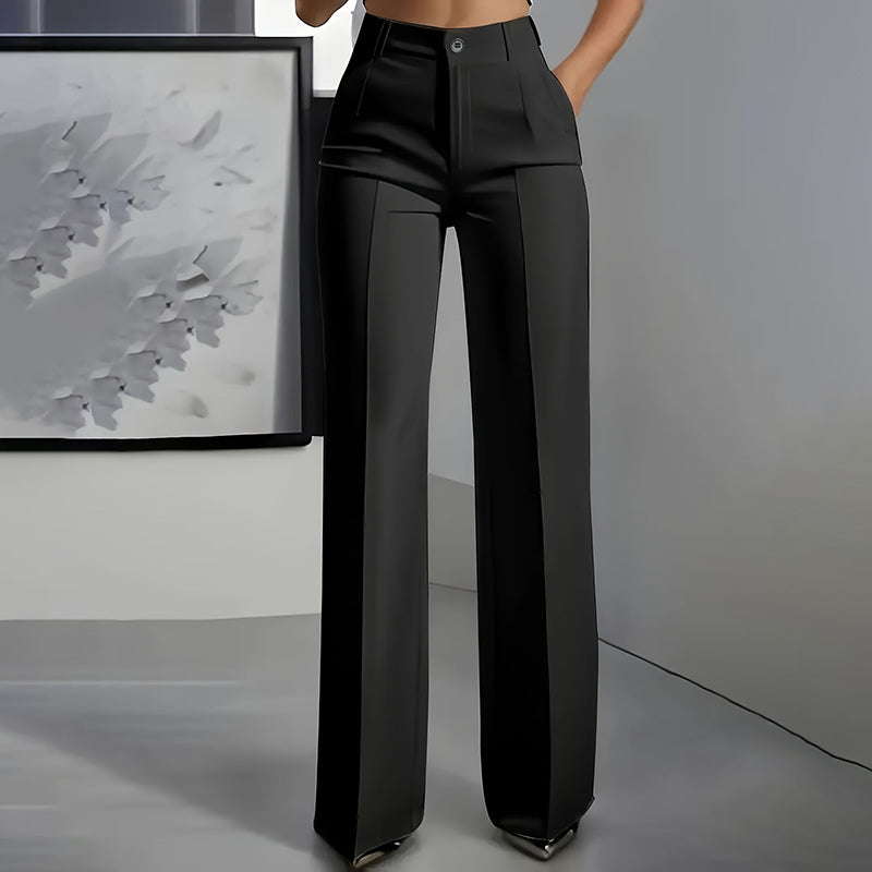 lydia - Pantalones de traje de mujer de cintura alta