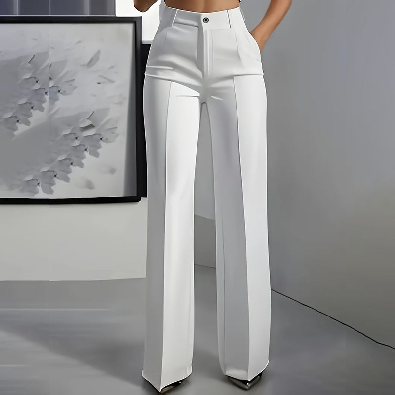 lydia - Pantalones de traje de mujer de cintura alta
