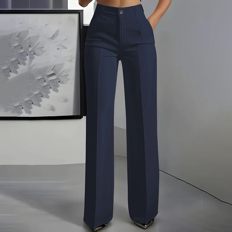 lydia - Pantalones de traje de mujer de cintura alta