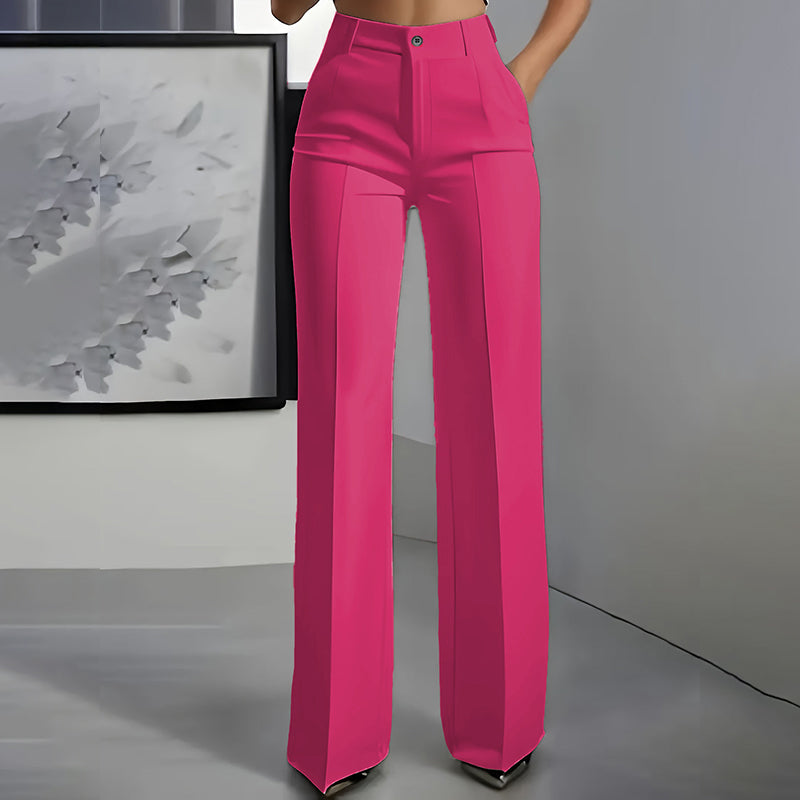 lydia - Pantalones de traje de mujer de cintura alta