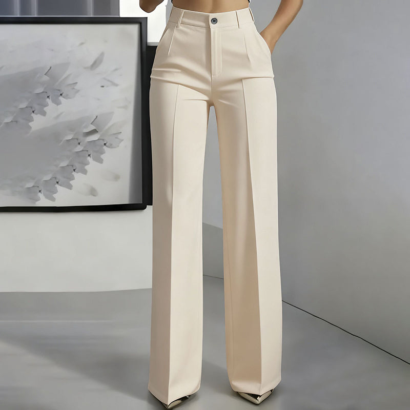 lydia - Pantalones de traje de mujer de cintura alta