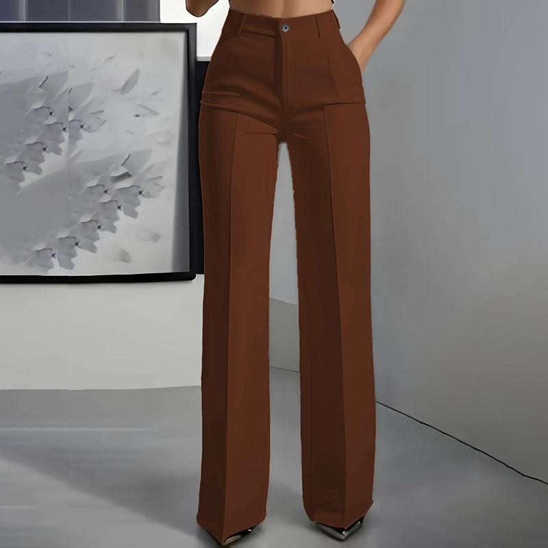 lydia - Pantalones de traje de mujer de cintura alta