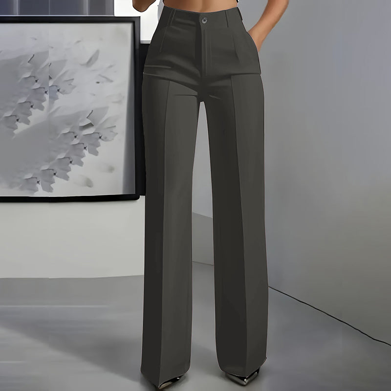 lydia - Pantalones de traje de mujer de cintura alta