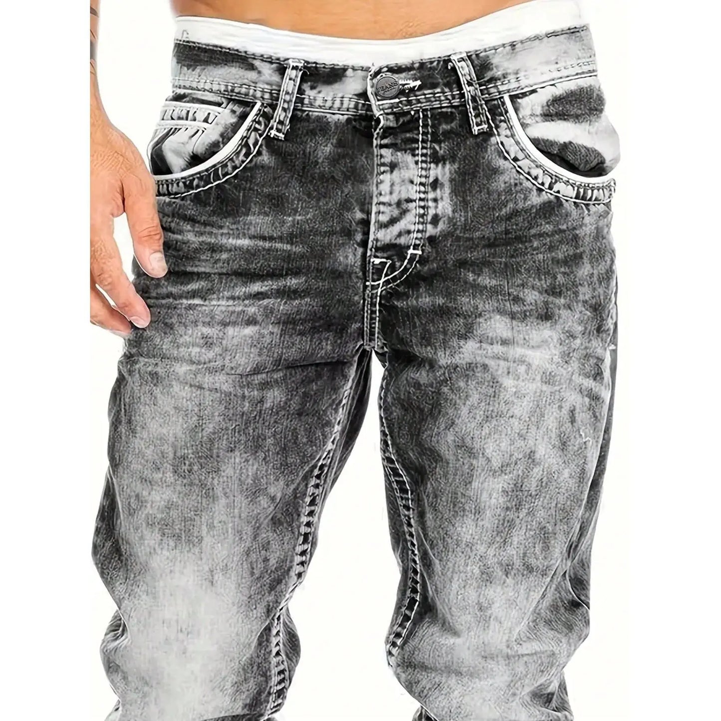 Pepe - Vaqueros elásticos creativos para hombre, de estilo minimalista, ideales para el verano.