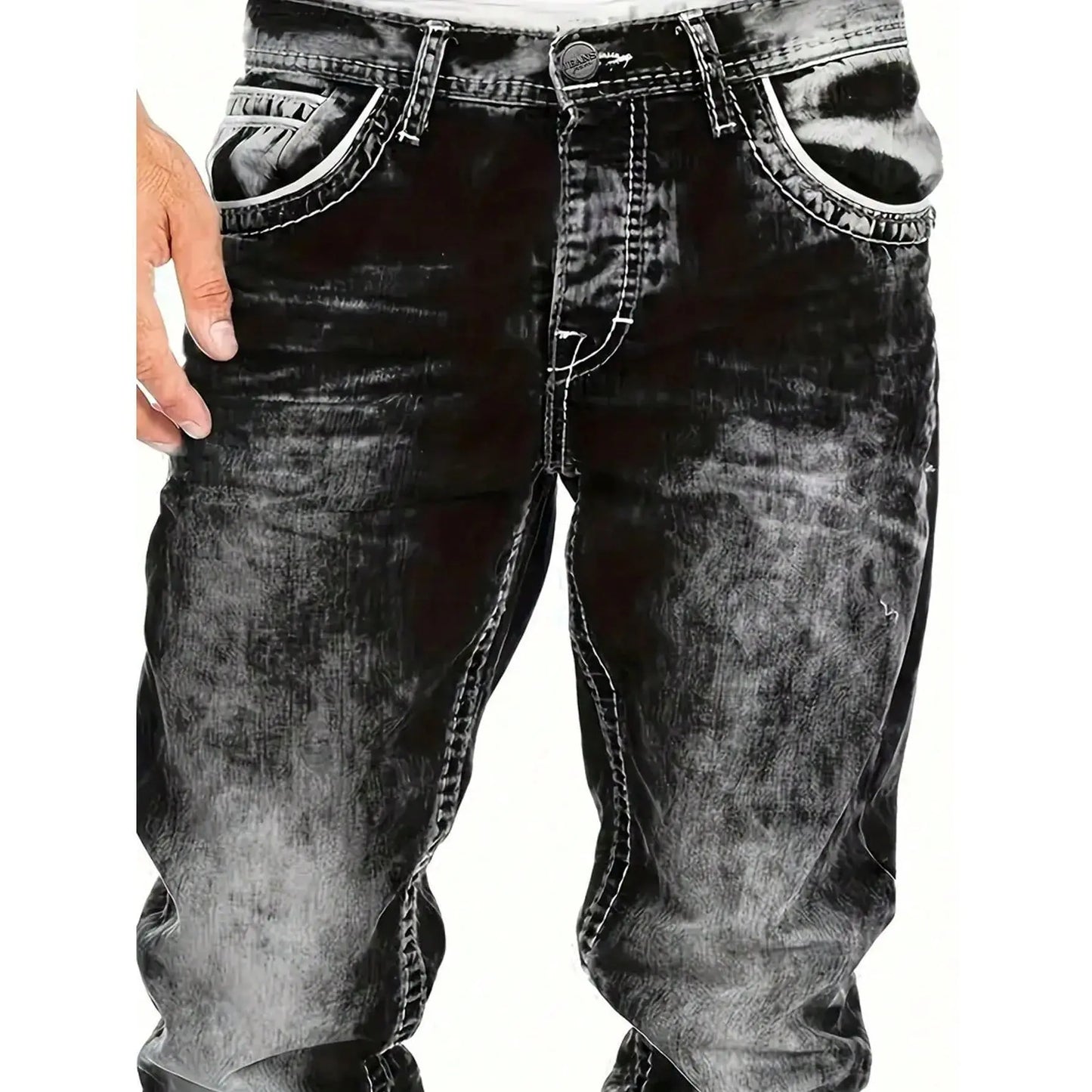 Pepe - Vaqueros elásticos creativos para hombre, de estilo minimalista, ideales para el verano.