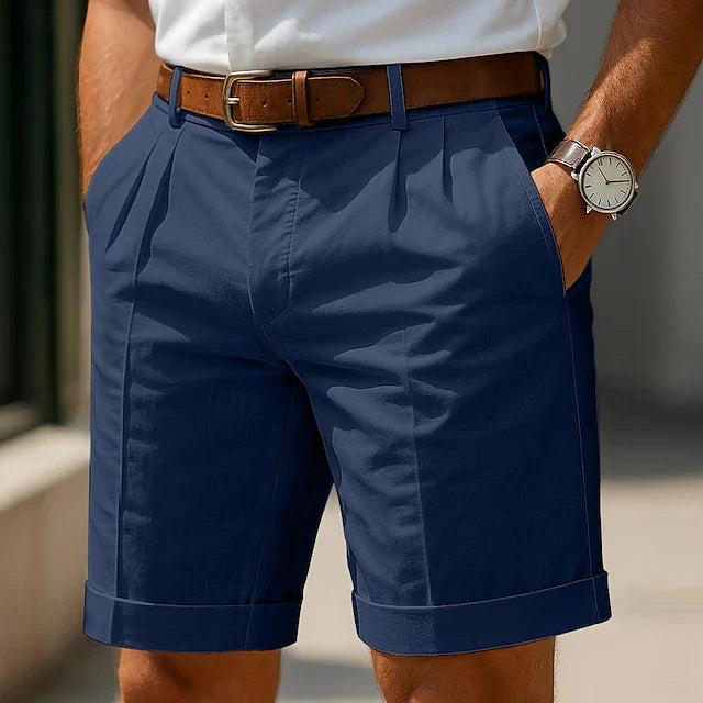 Alberto | PANTALÓN CORTO PLISADO A MEDIDA PARA HOMBRES